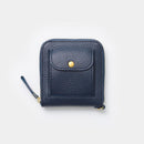 【本革ケース】type2 SHRINK 薄暮の慕ふ (紺) twilight-blue ソフトシュリンク牛革 コインポケット付・Dカン標準装備 | 革加工 | RAKUKEI