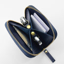 【本革ケース】type2 SHRINK 薄暮の慕ふ (紺) twilight-blue ソフトシュリンク牛革 コインポケット付・Dカン標準装備 | 革加工 | RAKUKEI