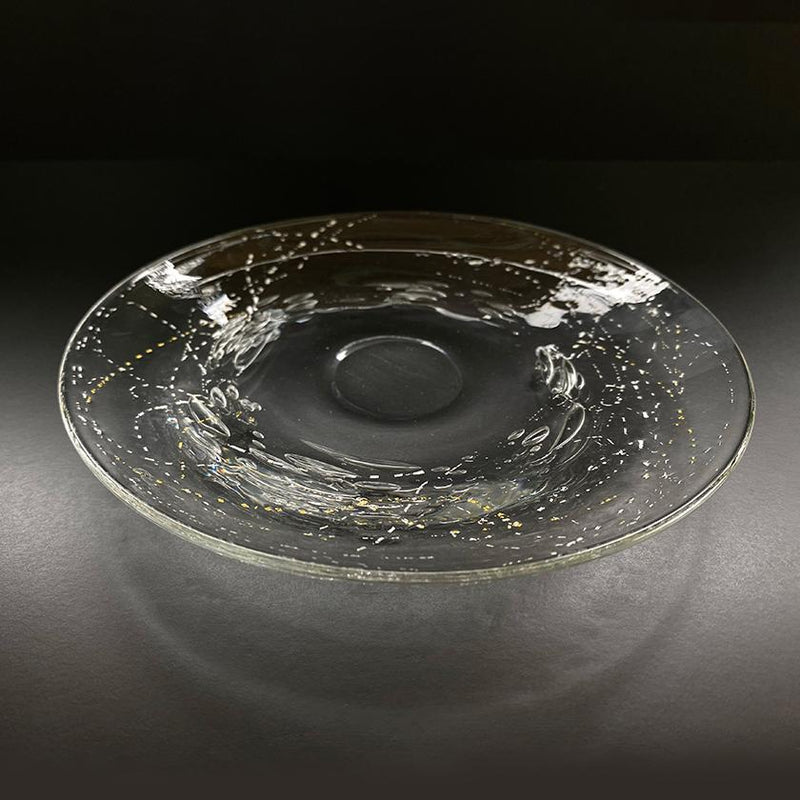 【吹きガラス】SUN GLASS STUDIO KYOTO 金銀舞 小皿