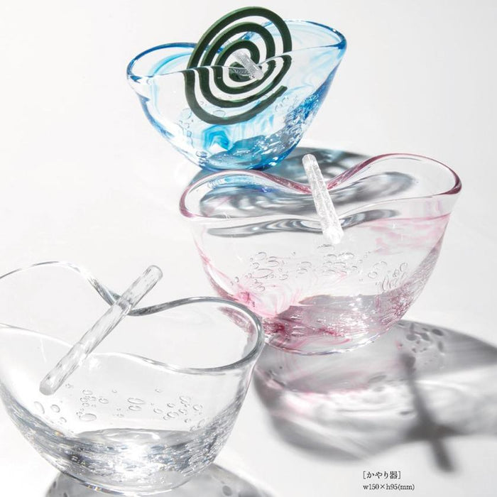 【吹きガラス】SUN GLASS STUDIO KYOTO 蚊取り線香ホルダー