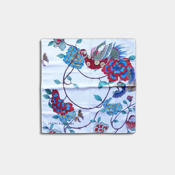 【風呂敷】ケモノデ 小判 白 | 京友禅