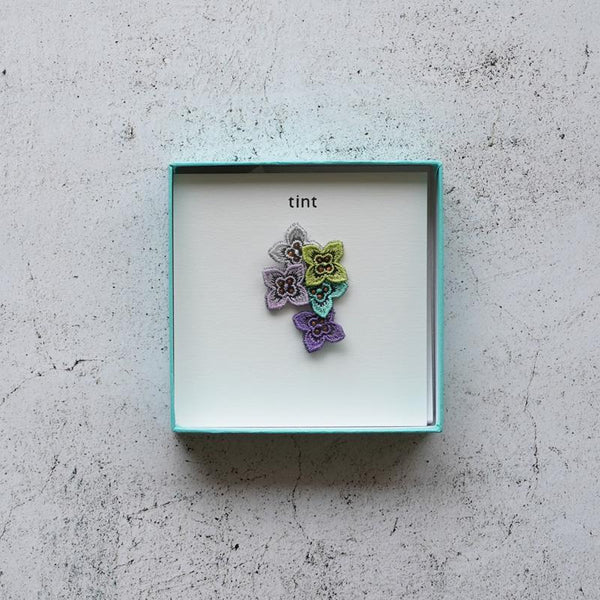 【ブローチ】tint (アジサイ) D | 京友禅