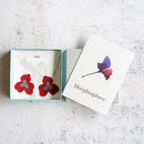 【ピアス】tint パンジー 真紅 | 京友禅