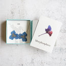 【ピアス】tint パンジー 濡羽青 | 京友禅