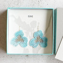 【ピアス】tint パンジー 水晶 | 京友禅