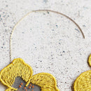 【ピアス】tint パンジー 菊花 | 京友禅