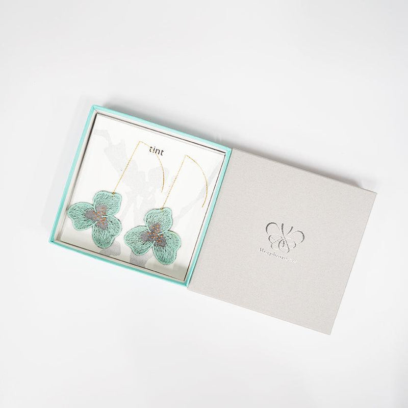 【ピアス】tint パンジー 八重桜 薄荷 | 京友禅 | Morphosphere