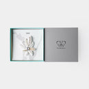 【ブローチ】tint リーフ 生地白 | 京友禅 | Morphosphere