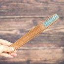 【扇子】箔彩 hakuiro 水浅葱 7.5寸 | 京扇子 | 米原康人