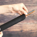 【扇子袋】牛皮 黒 7.5寸 | 京扇子 | 米原康人・専用