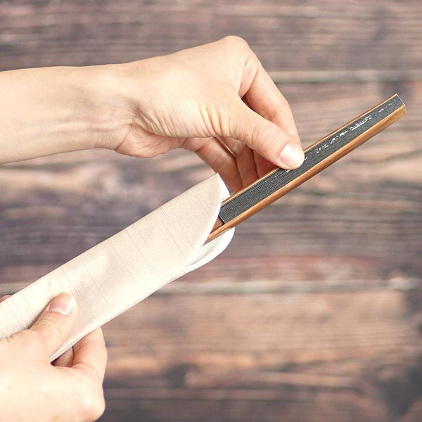 【扇子袋】木綿 ベージュ 7寸 | 京扇子 | 米原康人・専用