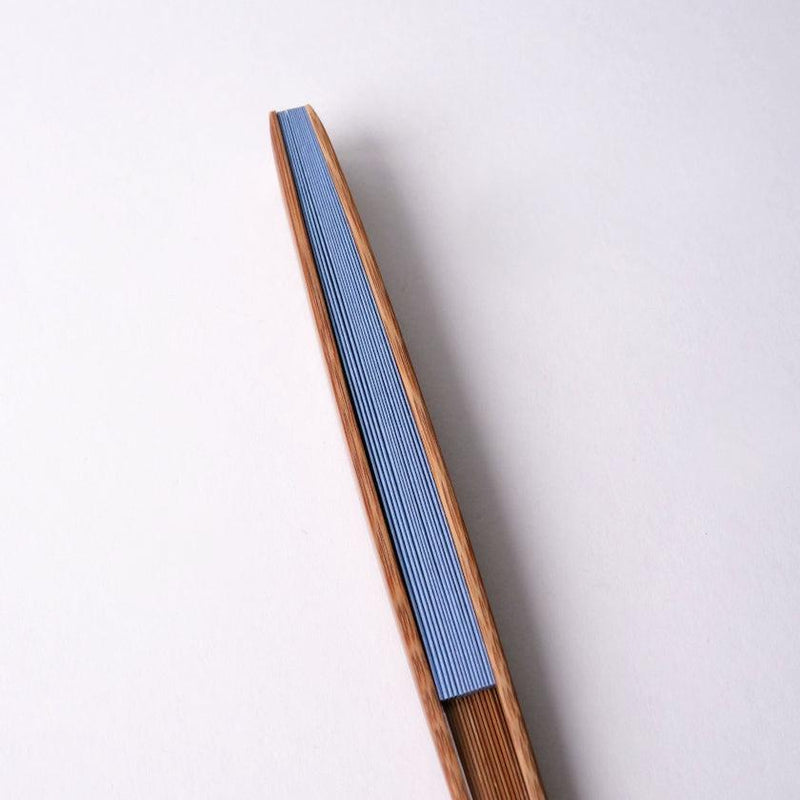 【扇子】箔彩 ブルー  6.5寸 | 京扇子 | 米原康人