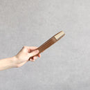 【扇子】箔彩 ベージュ 短地 6.5寸 | 京扇子 | 米原康人