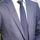 【手織り】KUSKA ガルザタイ (ダークネイビー)