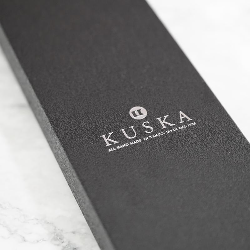 【手織り】KUSKA 2ラインレジメンタルタイ (ブラウン)
