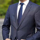 【手織り】KUSKA 丹後ジャカードタイ (ネイビー)