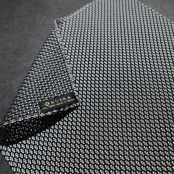 【手織り】KUSKA ガルザチーフ (ホワイトグレー)