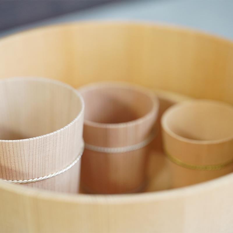 【京指物】桶屋 近藤 桶皿 六寸 /椹 (サワラ)