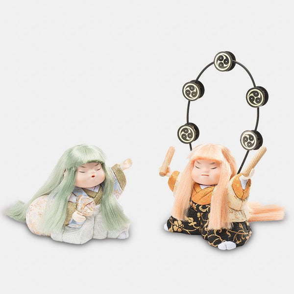 【木目込み人形】真多呂人形 風神雷神（二体組）制作キット