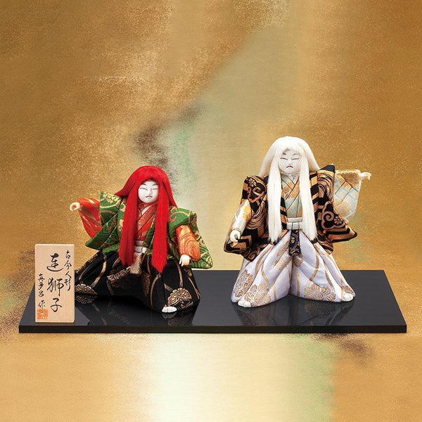 【木目込み人形】真多呂人形 連獅子（大）