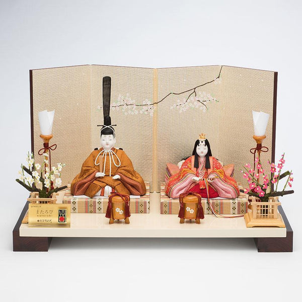 【木目込み人形】真多呂人形 親王飾り 光