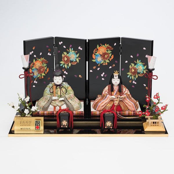 【木目込み人形】真多呂人形 親王飾り 祥