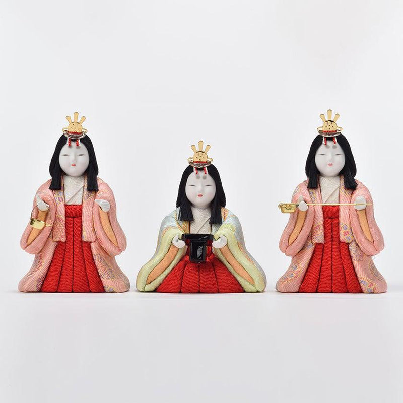 【木目込み人形】真多呂人形 五人飾り 萌