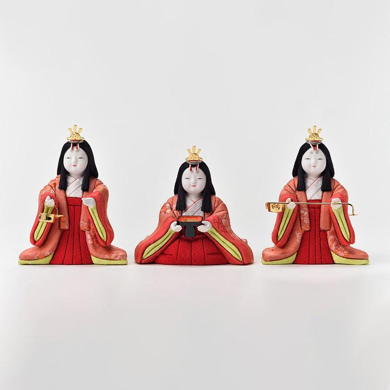 【木目込み人形】真多呂人形 五人飾り 葵