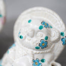 【置物】九谷焼コラボ Tanutanu 花 (ブルー) オス | 信楽焼