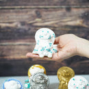 【置物】九谷焼コラボ Tanutanu 花 (ブルー) オス | 信楽焼