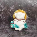 【置物】九谷焼コラボ Tanutanu 古九谷風 (イエロー) メス | 信楽焼