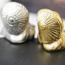 【置物】九谷焼コラボ Tanutanu 金銀セット | 信楽焼