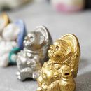 【置物】九谷焼コラボ Tanutanu 金銀セット | 信楽焼