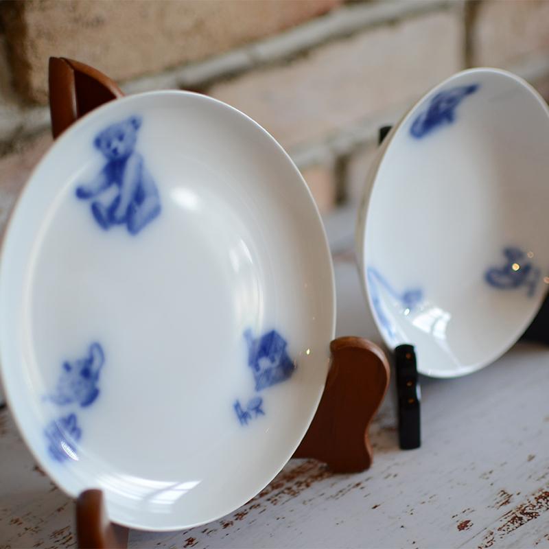 【磁器】大倉陶園 マイリトルベア3点セット（プレート、マグカップ、フルーツ皿）