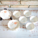 【磁器】大倉陶園 花毬 湯呑み・13cm梅型小皿（5人揃）