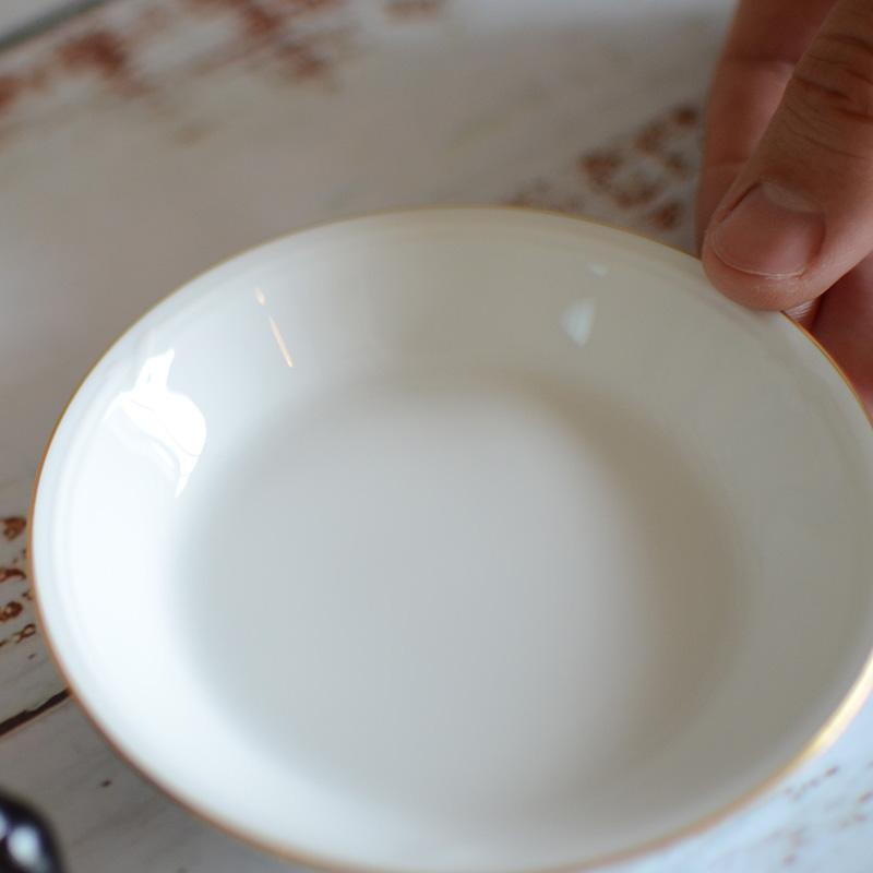 【磁器】大倉陶園 ゴールドライン 11cm小皿 ペアセット