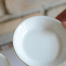 【磁器】大倉陶園 ゴールドライン 11cm小皿 ペアセット