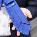 【西陣織】Nekado プリーツタイ ヘリンボーン ブルー