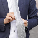 【西陣織】Nekado プリーツタイ ヘリンボーン グレー