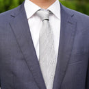 【西陣織】Nekado プリーツタイ ヘリンボーン グレー