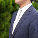 【西陣織】Nekado プリーツタイ 水玉 ホワイト