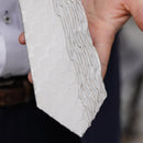 【西陣織】Nekado プリーツタイ 水玉 ホワイト