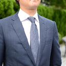 【西陣織】Nekado プリーツタイ 波 グレー