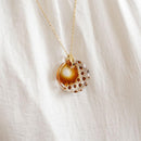 【ペンダント】狐月 -kogetu-｜切子