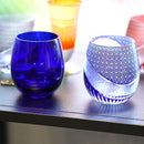 【グラス】ienomi 白蛇 -haku ja- (赤)｜切子