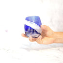 【グラス】ienomi 白蛇 -haku ja- (青)｜切子