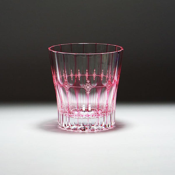 【マルチグラス】凛然 -rin zen- ピンク(金赤)｜切子