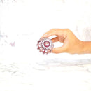 【ぐい呑】凛然 -rin zen- (赤)｜切子