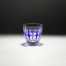 【ぐい呑】凛然 -rin zen- (青)｜切子