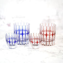 【ぐい呑】凛然 -rin zen- (青)｜切子